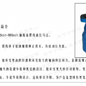 BMH系列并列油口开云官方注册马达